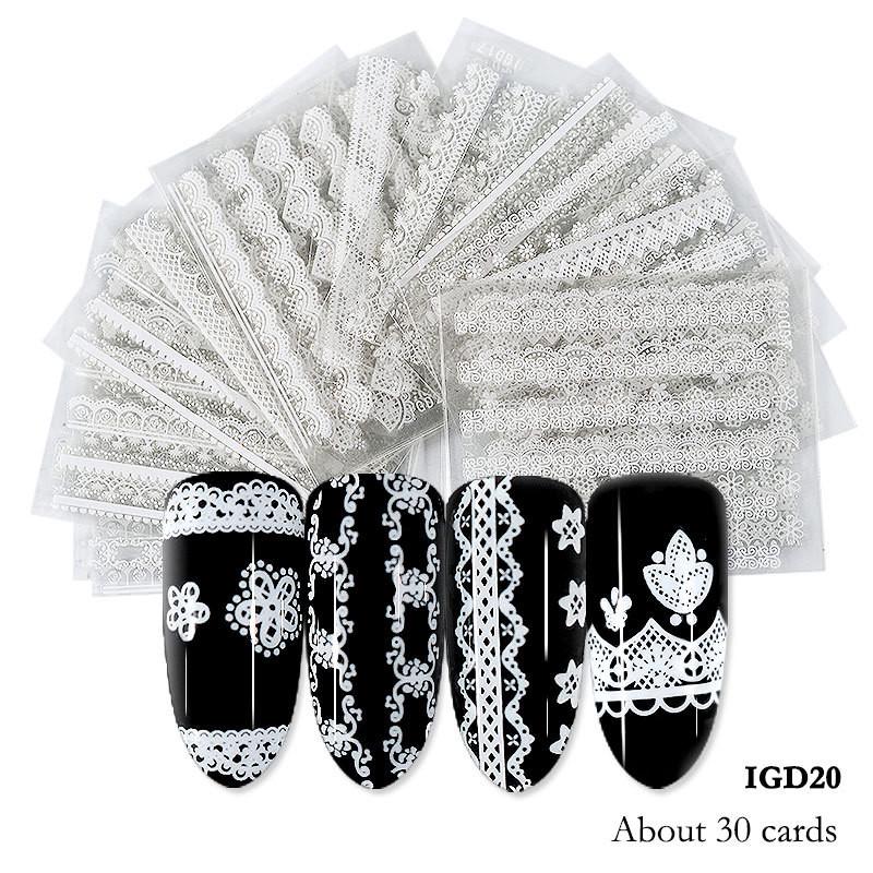 

Наклейки для переноса воды, наклейки с цветами и листьями, летний маникюрный декор «сделай сам», One Size белый