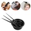 4Pcs/Set Hair Dyeing Kit Hair Color Dye Bowl Stirring Brush For Hair Coloring Bleaching Diy Salon Home Hair Dye Tools