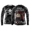 Go Fishing We Hunt Fish Monsters Outdoor Men's Long Sleeve T-Shirt Motorcycle Jersey Summer Quick-dry Downhill Soft Lightweight