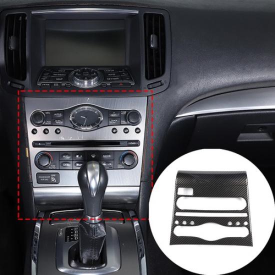 Carbon ABS Console Air condition Panel Cover Trim for Infiniti G Series 07-13