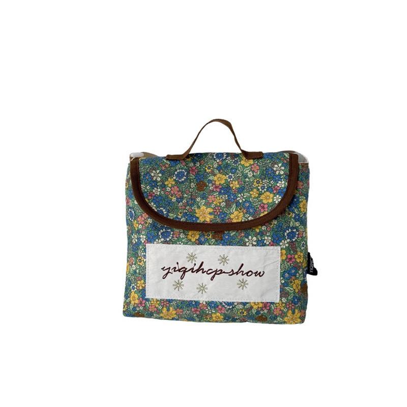 Stylish Korean Fashionable Children's Handbag With Floral Print For Boys And Girls