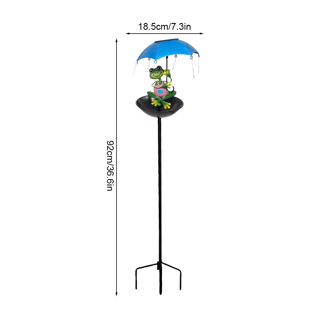 LED Solar Outdoor Lights with Bird Feeder Decoration Atmosphere Light Cute Garden Decorative Stake for Outdoor Villa Yard Decor