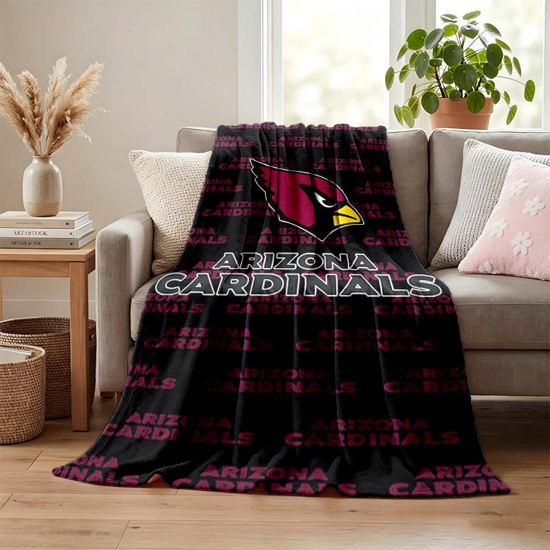Arizona Cardinals blanket Flannel Blanket Soft Cozy Plush Throw for Sofa Bed Lightweight Home Decor