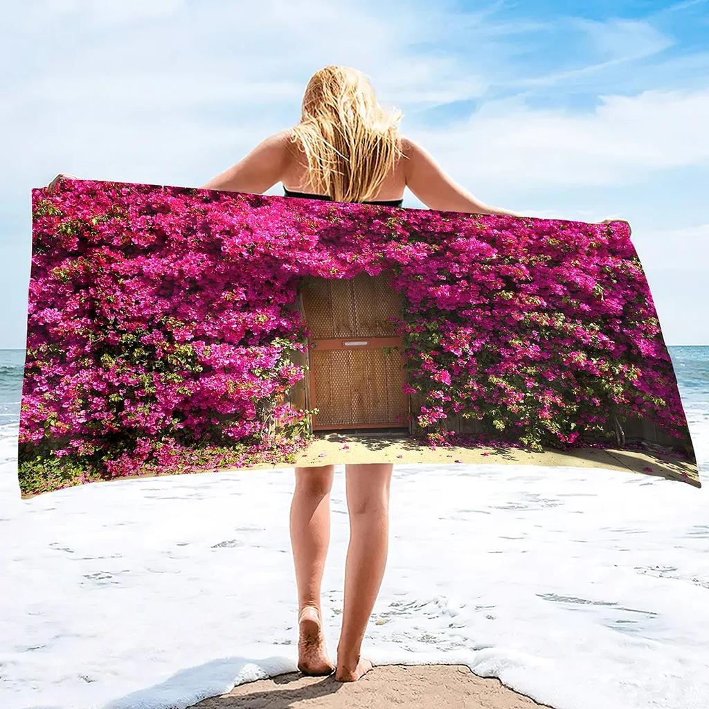 Microfiber Beach Towel for Adults Oversized Travel Beach Towels with Pouch -Quick Dry Pool Towels Large Sand Free Beach Towels