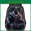 Large Capacity Lightweight Black Panther Kids Backpack For Boys And Girls School Use
