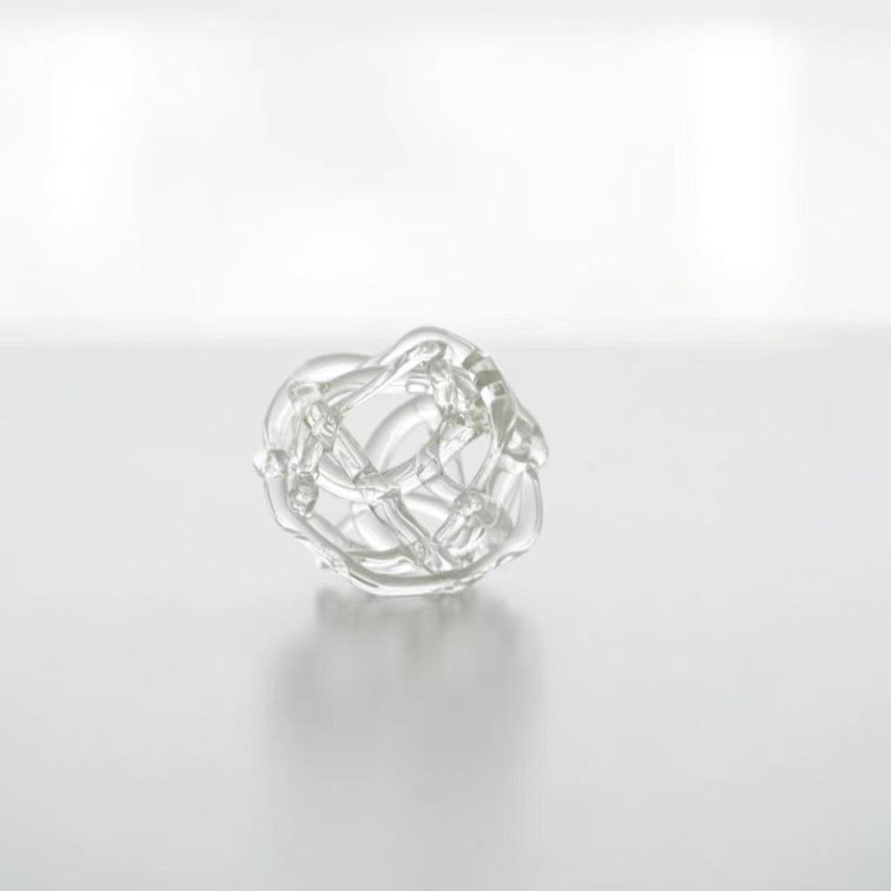 Transparent Glass Ball Vase Zen-Inspired Design Hydroponic Flower Vase Flower Arrangement