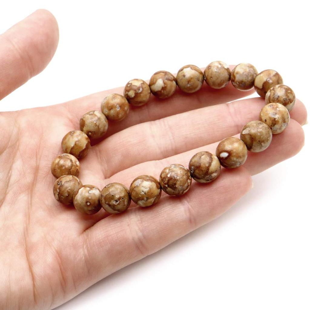 [GOLD STONE] Himekawa Yakuseki Bracelet, 10mm, Made in Itoigawa, Niigata Prefecture, Japan, Certificate Included, Inner Diameter: Approx. 17cm