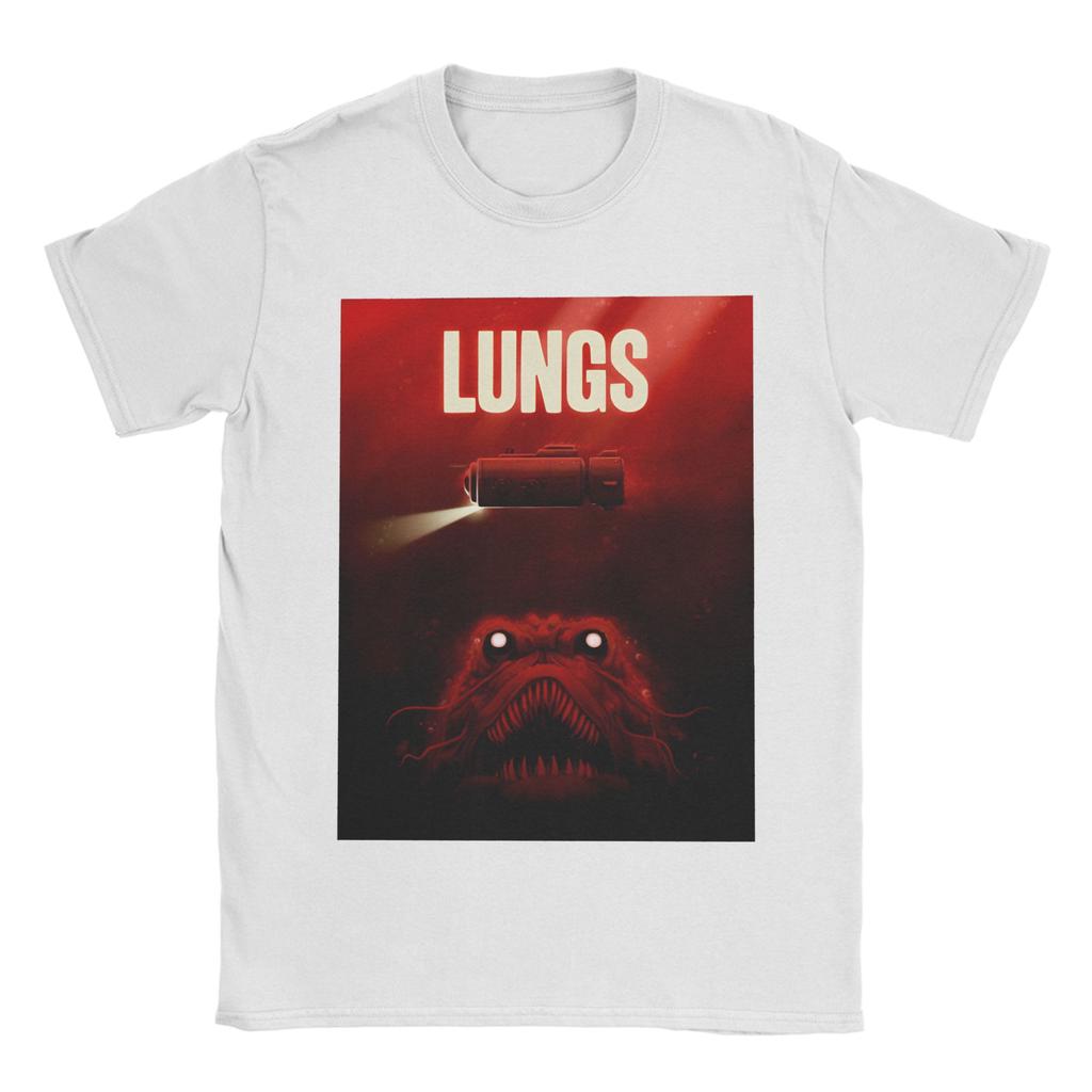 Casual T Shirt Beach Lungs Iron Lung Game Poster Leisure T Shirts Cotton Tee Shirt for Unisex Classic Pattern Short Sleeve Clothing
