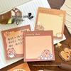 Guinea Pig Cartoon Tearable Sticky Notes - Cute, Non-Adhesive, Square Notebook for Students