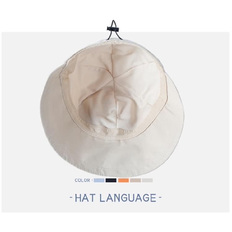 Adult Spring Sun Hat Adjustable Drawstring Fisherman Cap Breathable Hat Casual