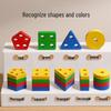 Montessori Geometric Stacking Rings: Educational Shapes for Infants & Toddlers (1-3 Years)