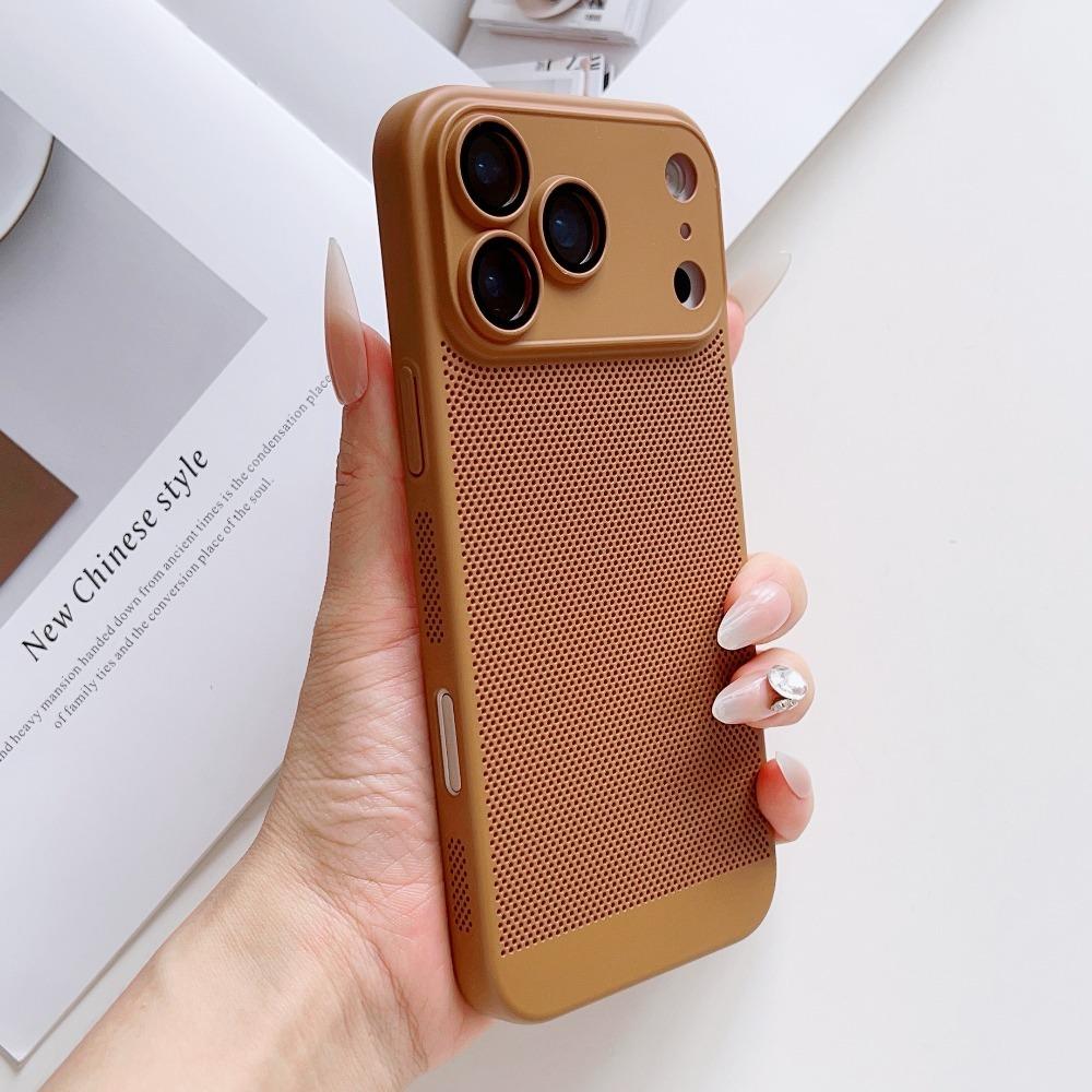 

Original Ultra Thin Cooling Heat Dissipation Phone Case For iPhone 17 16 12 15 13 14 Pro Max Plus 17Pro 17 Air Breathable Cover For iPhone 17Pro Max