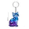 Porte-clés Acrylique Avec Motifs Mignons de Fleurs et de Chats Résistant aux Rayures Pour Bureaux et Usage Scolaire
