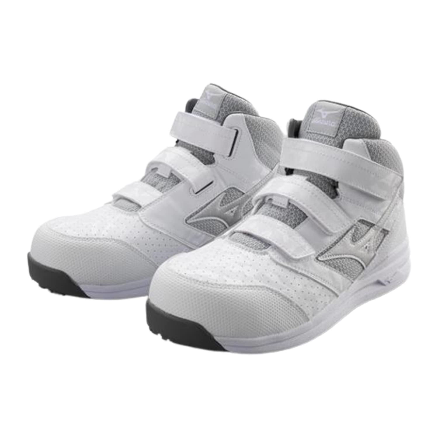 

Mizuno Almighty LS II 21M Work and Safety White x Size 3E Shoes, Silver, 25.5 cm,