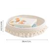 1Pcs Saving Handmade Basket Cosmetics Storage Basket Desktop Organization Home Supply  Rope Weaving Storage Box Round Space