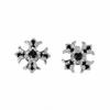 Iris Cross Inlaid Zircon Stud Earrings Unisex Light Luxury Fashion Jewelry