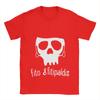Fito Fitipaldis Band Skull with Red Checkered Beret TShirt for Unisex Leisure Cotton Tee Shirt Round Collar Short Sleeve Clothes