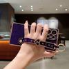 For Samsung Galaxy S26 Ultra Case Wristband Kickstand Electroplated Love Heart TPU Phone Cover Finger Holder