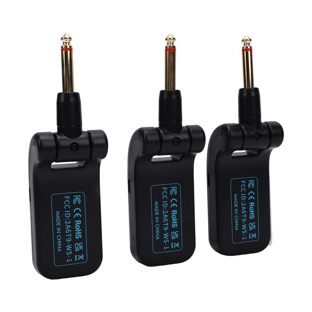 Bezprzewodowy system gitarowy 2,4 GHz Zestaw nadajnika i odbiornika gitarowego z możliwością ładowania Plug and Play 48K 16bit w czasie rzeczywistym