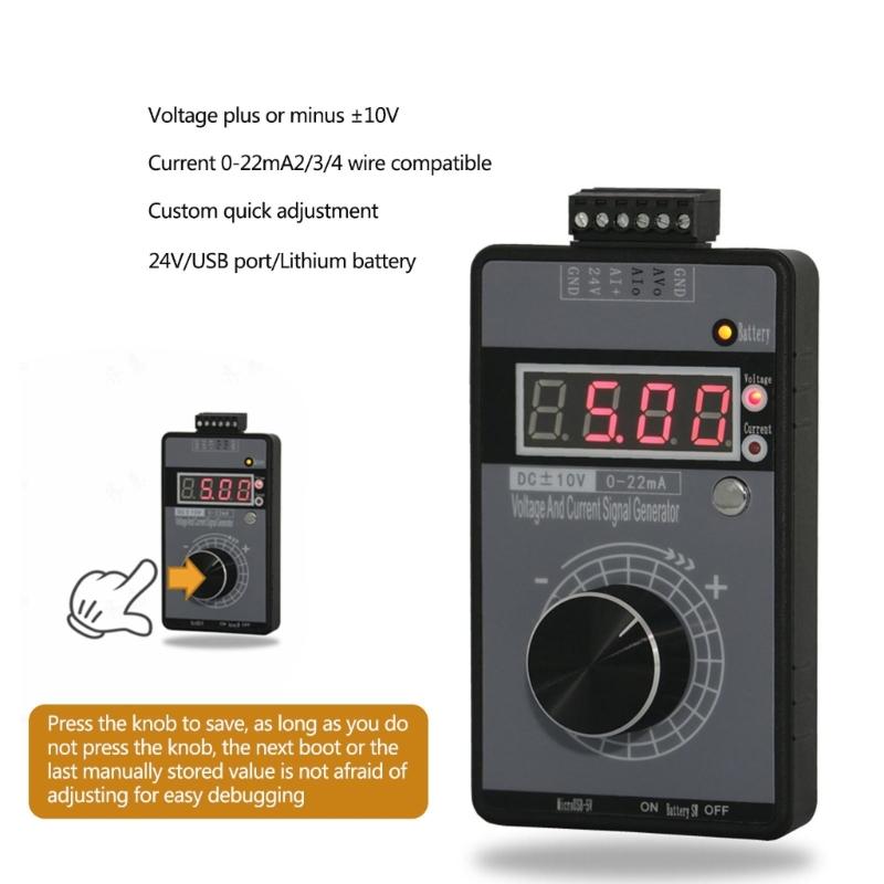 Easy Carry  Signal Source Tester Featuring Digital Display Multifunction Signal Generator for Engineers & Technicians