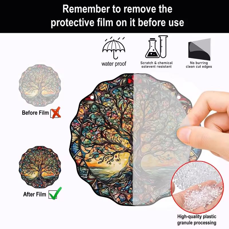 Acrylic Tree of Life Decorative Sign, Wall Art Decorative Hanging, Welcome Sign, Hanging Decoration, Decorative Hanging Signs