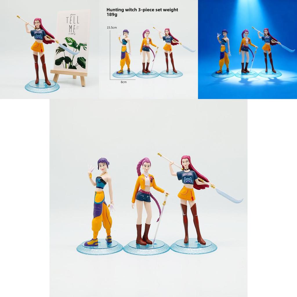 Kpop Demon Hunter Collectible Pvc Figures With Authentic Design For Display And Gifting