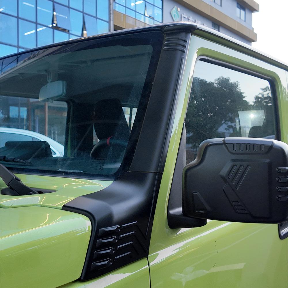 For Suzuki Jimny 2018-2025 A-pillar Trim Cover, ABS Anti-Scratch Wear-Resistant Exterior Decor Protective Trim Auto Accessories