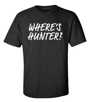 Trenz Shirt Company Where's Hunter Short Sleeve Tee Shirt Black