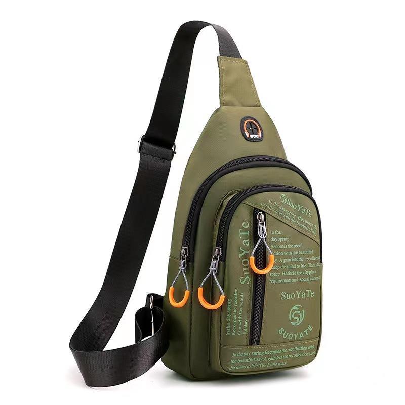 Men Chest Bag Casual Sling Bag Crossbody Backpack Waterproof Shoulder Bag Multi Pocket Travel Sports Chest Pack for Men Women