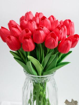 12 pezzi di tulipani artificiali fiori Real Touch Tulipani per decorazione Tulipani finti Composizioni floreali Tulipani finti artificiali Decorazione per la tavola Decorazioni per la casa