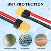 ABWR-2PCS XT60 Extension Cable 12AWG 1FT XT60 To XT60 Cable With Male To Female Connector For Solar Panel RC Battery Replacement