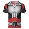 Japanese Anime Kamen Rider Whirlwind 3D Printed T-Shirts Men's And Women's Cosplay T Shirt Summer Street Fashion Sports Tops