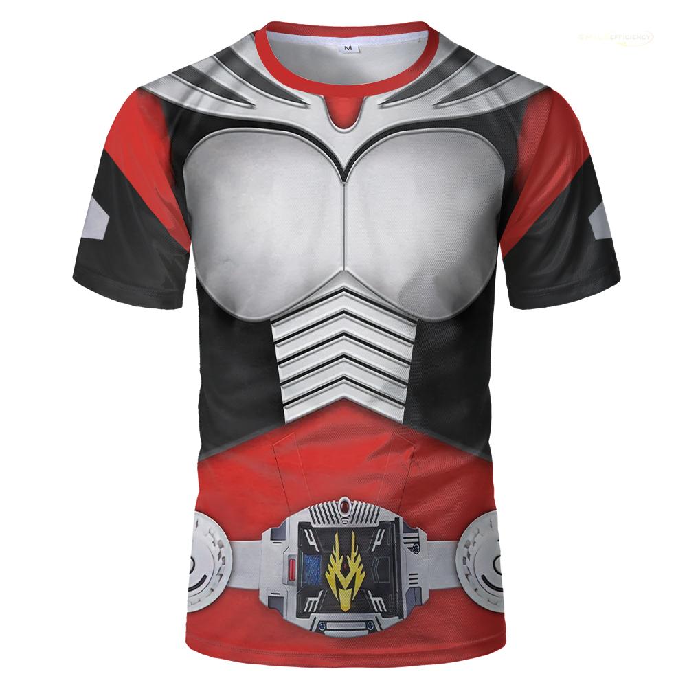 Японское Аниме Kamen Rider Вихрь 3D-принтованные футболки Мужские и Женские Футболки для косплея Летняя Уличная Мода Спортивные Топы S