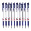 FLAIR Xtra Mile Ball Pen Wallet Pack 0.7 mm Tip Blue Ink Refillable Smooth Writing Pens Pack of 10 for Office School Use