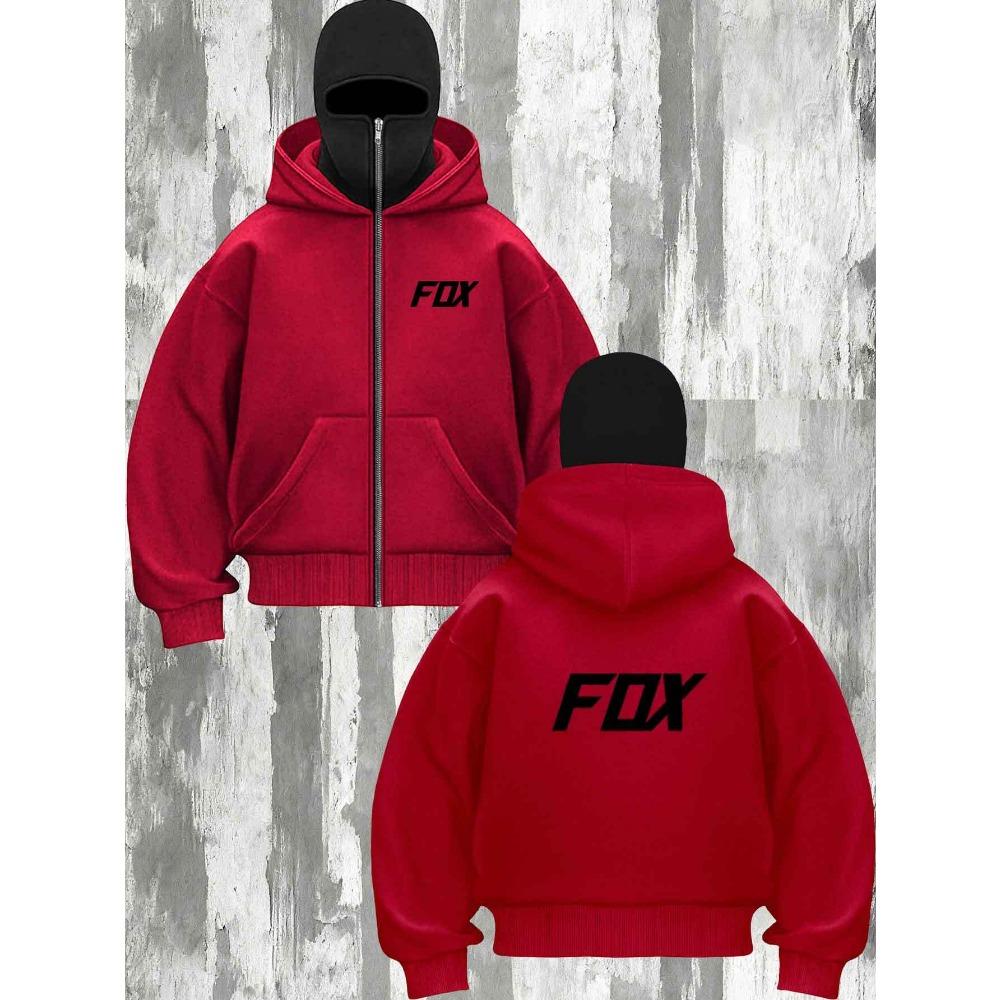 Autumn/Winter Couple Hooded Zipper Sweatshirt Loose Hooded Casual Top Warm Long Sleeve