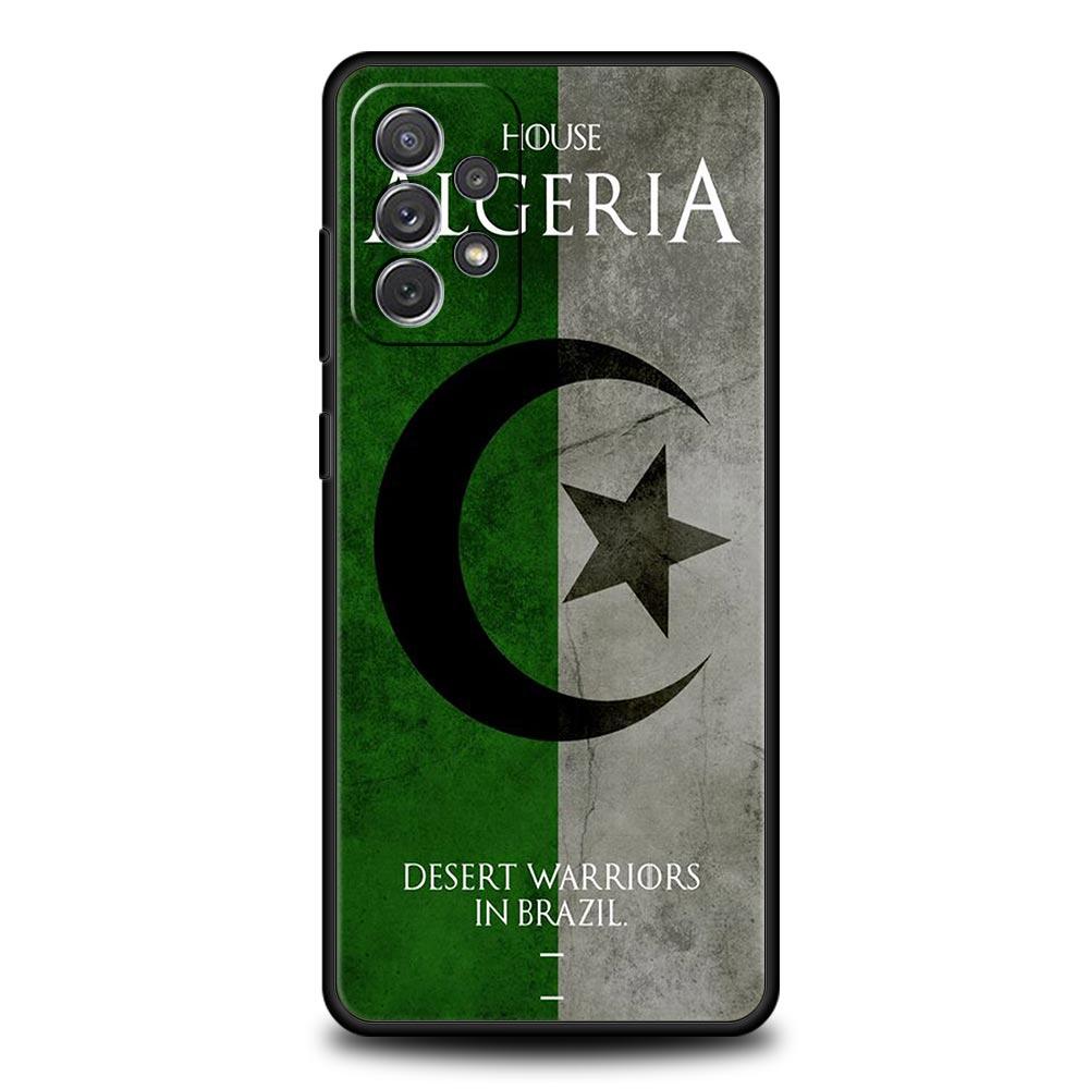 Phone Case For Samsung Galaxy A15 A13 A51 A71 A41 A31 A21S A03S A05 A35 A32 A55 A23 A25 A33 A53 A73 5G Algeria Passport Cover