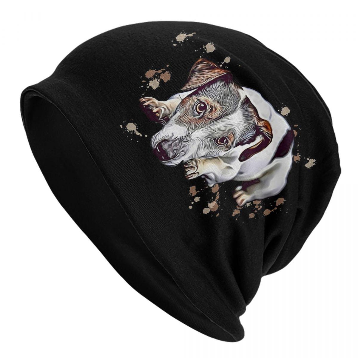 

Sweet Jack Russell Terrier Gift Dog Warm Knitted Cap Fashion Bonnet Hat Autumn Winter Outdoor Beanies Hats for Unisex Women Adult One Size