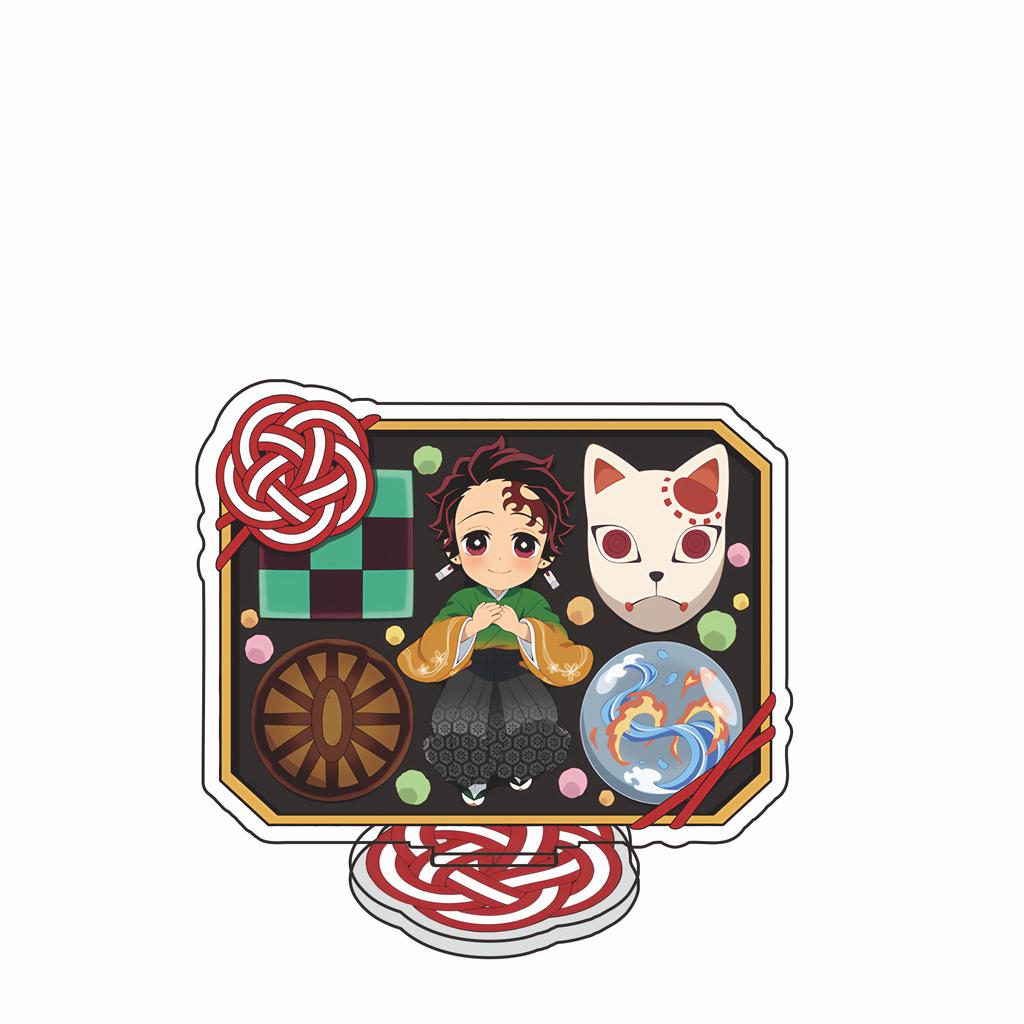 Anime Demon Slayer Acrylic Desk Stand Figures Tanjirou Nezuko Plates Kyoujurou Cute For Decoration Cartoon Gifts