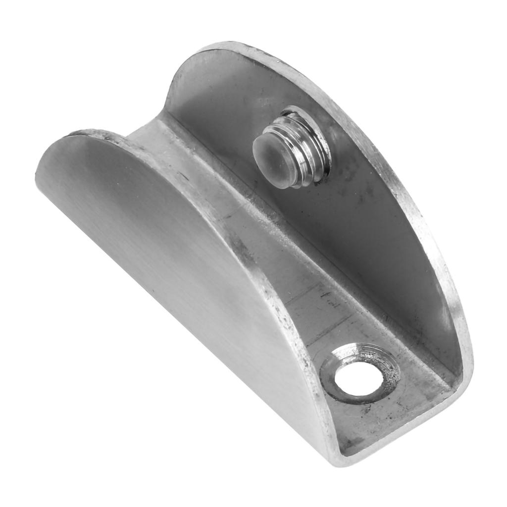 6Pcs Brushed Stainless Steel Glass Clamp Holder Bracket Panel Clip Fixing Tool for Home Use