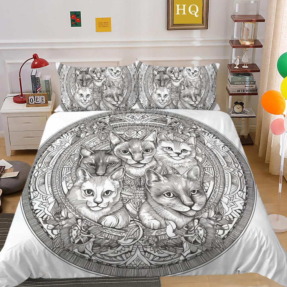 Luxus Datura Bettbezug Set Bettwäschebezug Anzug Polyester Heim Bettwäsche Set Doppelbett Schlafzimmer Dekor
