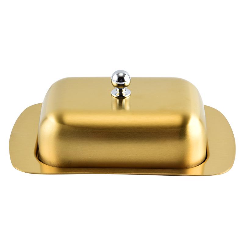 European Style Stainless Steel Butter and Cheese Box for Western Cuisine