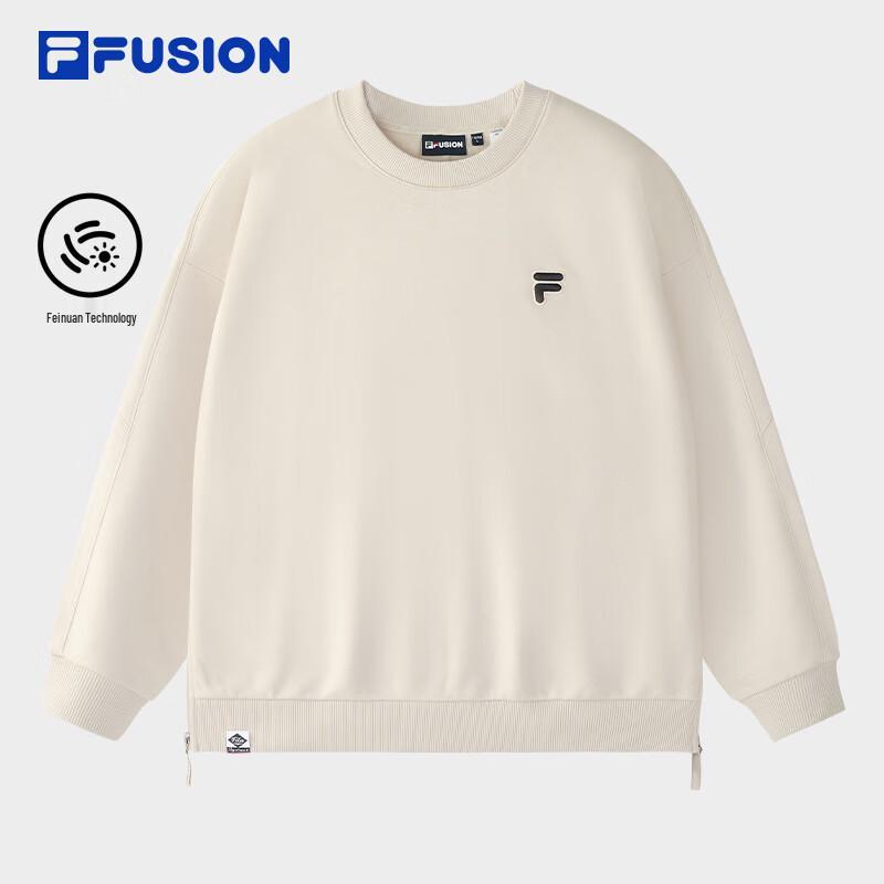 Fila FUSION Couple's Loose Fit Fleece Sweatshirt