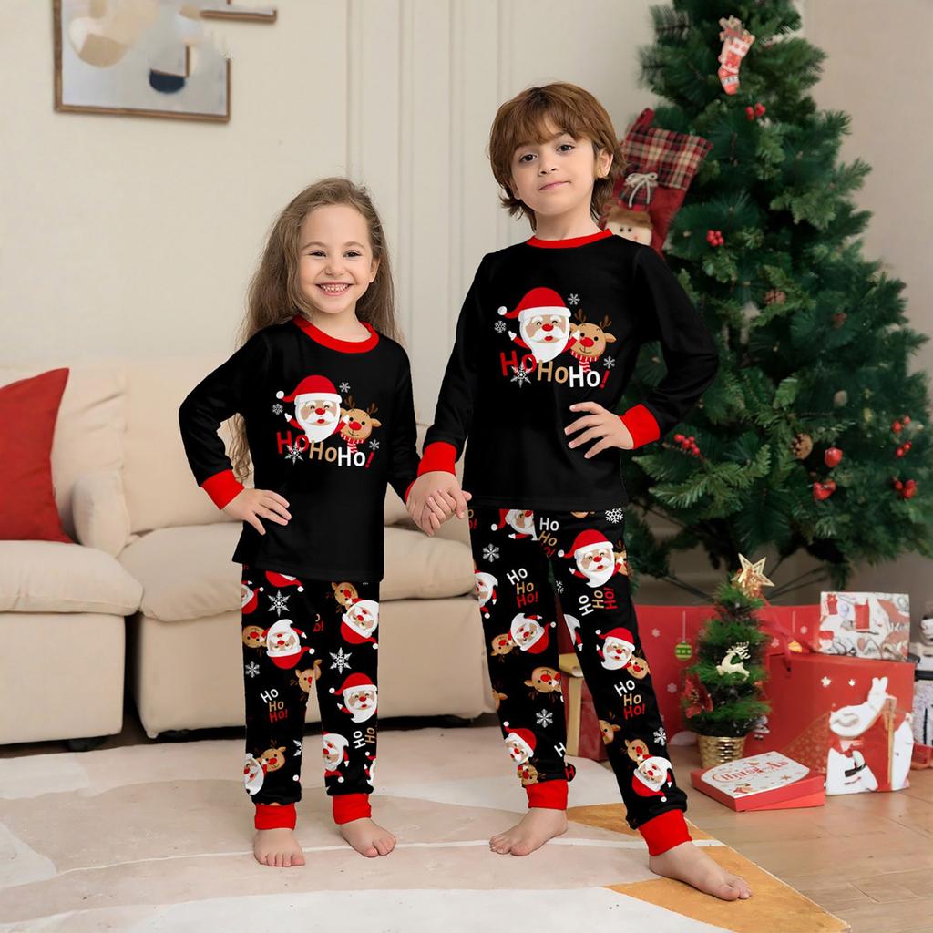 Prints Family Matching Long Sleeve Tops+Pants Set Family Matching Sets