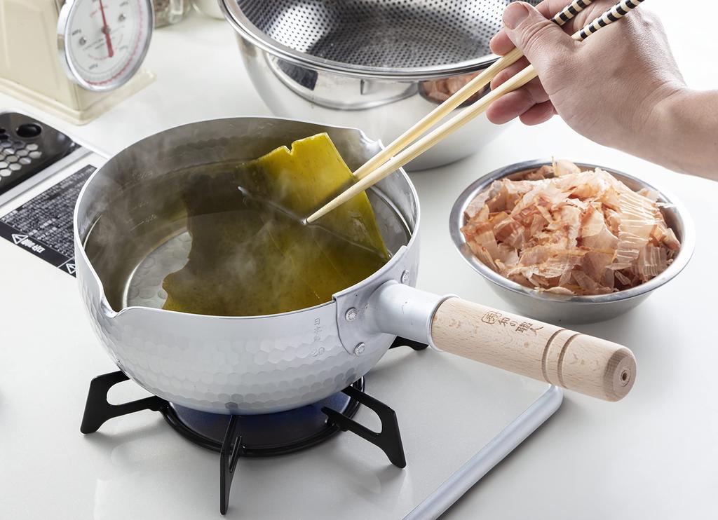 Taniguchi Metall Yukihira für Gasfeuer, hergestellt aus gekochtem Miso, japanischer Handwerkertopf, nur 14 cm, 0,8 l, Japan, leicht, Gerichte, Suppe,