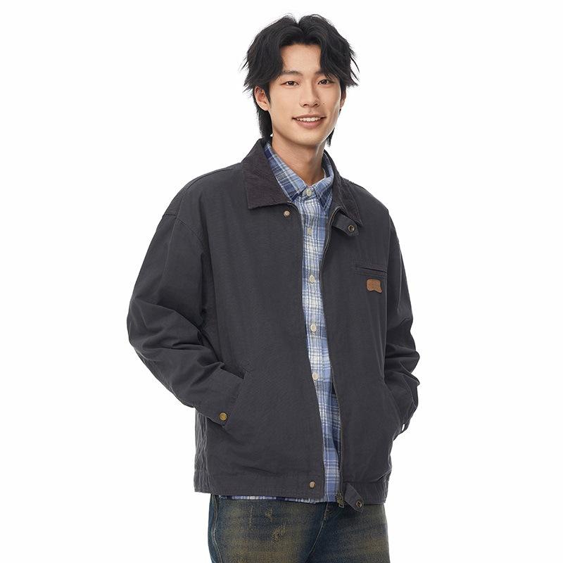 American Retro Heavy Work Jacket Men's Pure Cotton Japanese Kahart Jacket