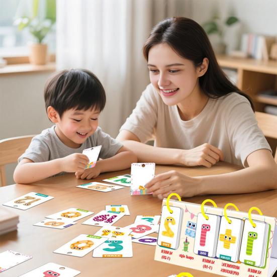 CVC Word Game Pocket Chart Phonics Flash Card Kindergarten Preschool CVC Word Builder Reading Spelling Letter Number Learning Educational Flip Chart
