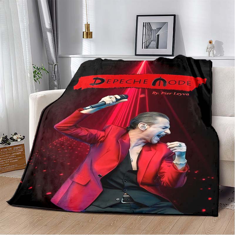 Depeche Mode Rock Roll Musik Weiche Flanell-Kuscheldecke,Leicht Warm Sofa Couch Bett,Outdoor-Decke