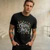 Unisex WoUnisex Christmas In July Lights Summer Xmas Shirt Pure Cotton Printed TShirt Top Clothing
