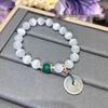 Summer Chinese Style Cat's Eye Ping An Kou White Agate Bracelet: Versatile Light Luxury Women's Jewelry