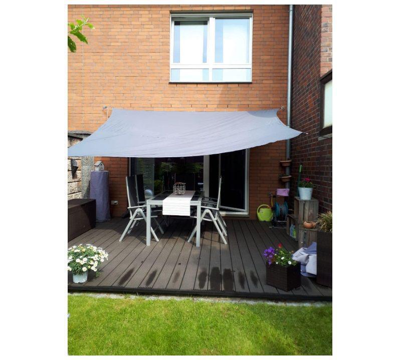 Thickened Outdoor Sunshade Net: Triangular Sail Canvas for Terraces, Balconies, Gardens, and Courtyards